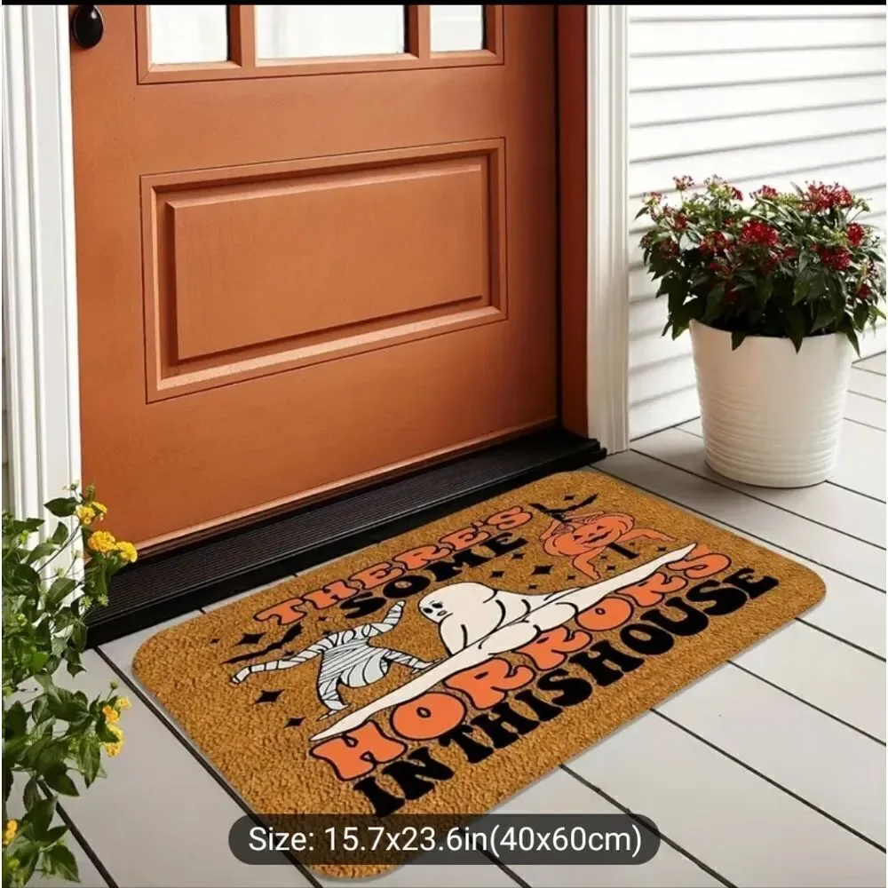 Halloween welcome mat